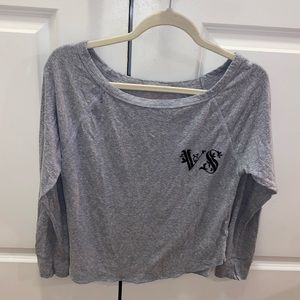 Victoria's Secret Long Sleeve Gray Shirt Size XS Pajama